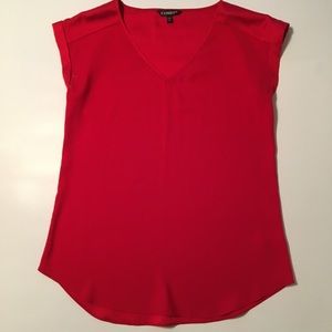 Express red blouse size small